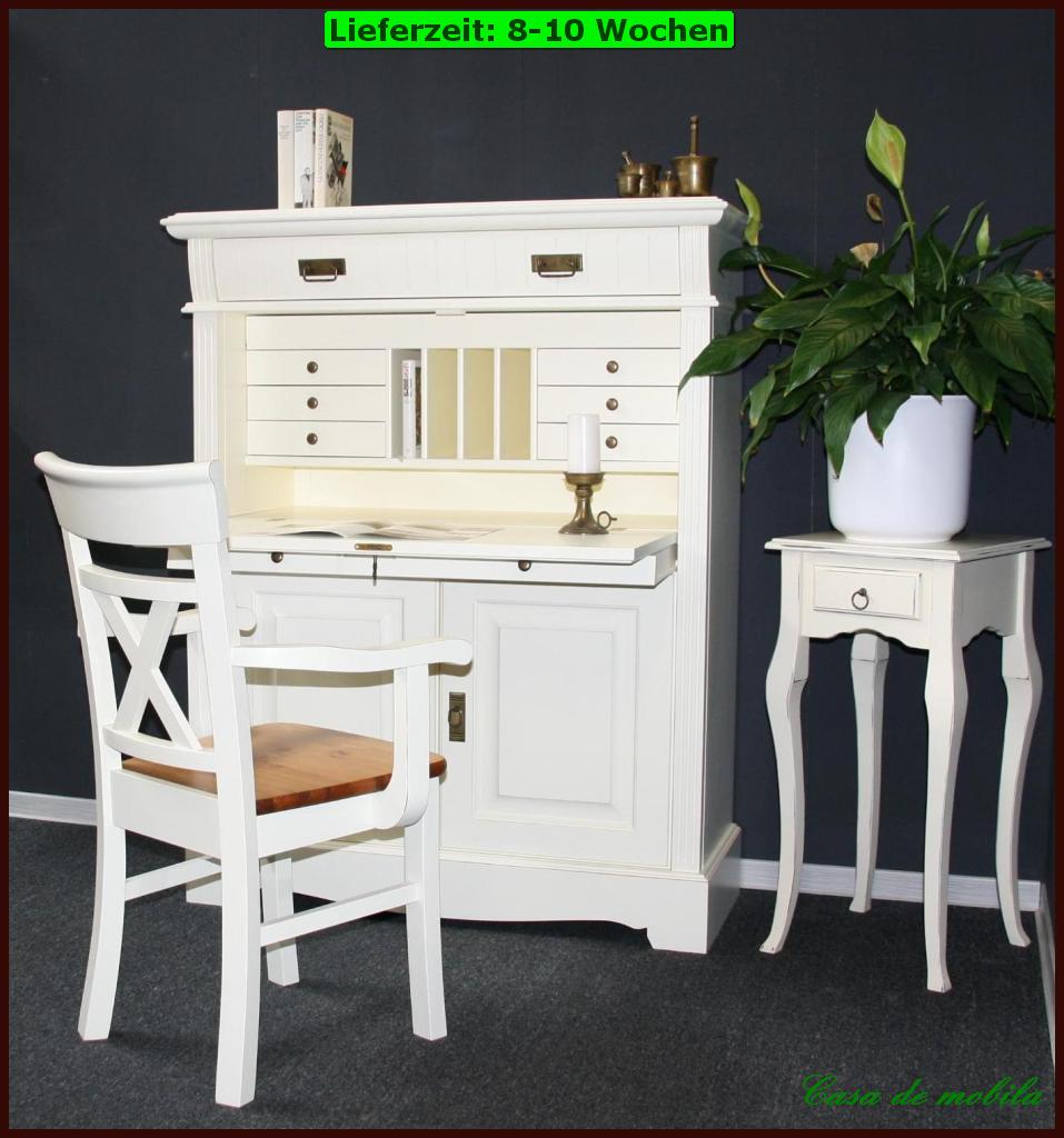 SEKRETÄR pc schreibtisch Laptop Computer Schrank Holz Kiefer massiv