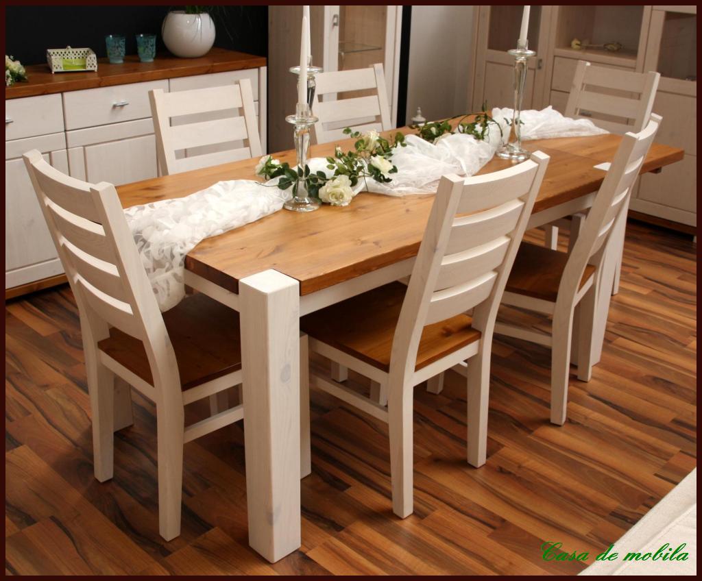 ESSTISCH Eßtisch Tisch 140x90 ausziehbar Kiefer massiv | eBay